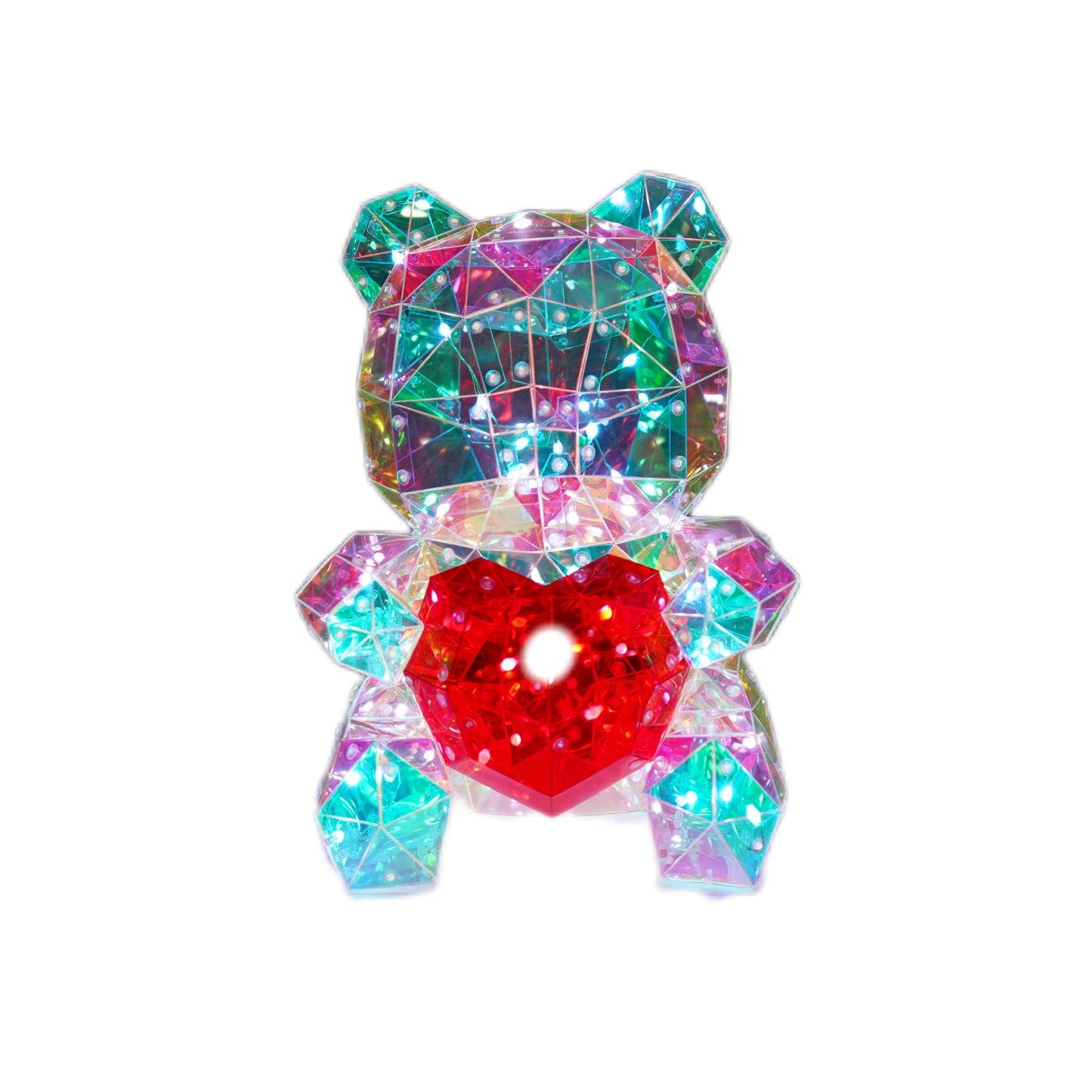 LED Bear W/ Red Heart 14” 30cm