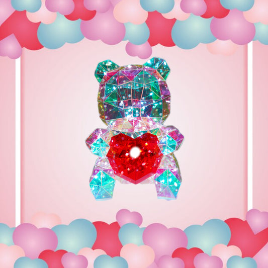 LED Bear W/ Red Heart 14” 30cm